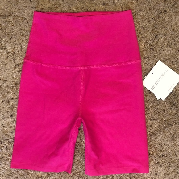 Pink Yoga Bike Shorts